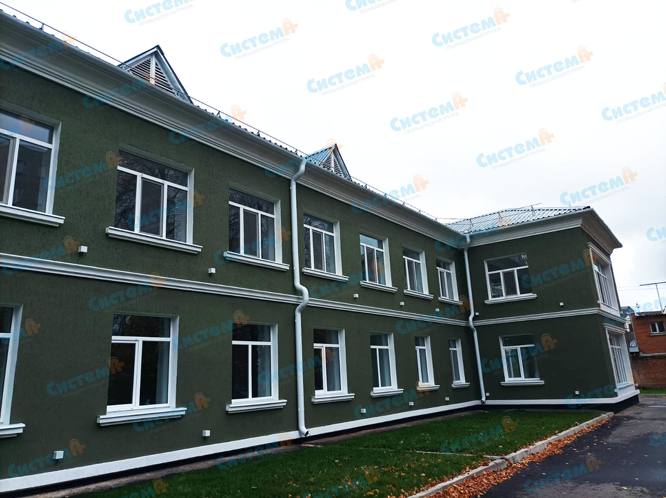 Пенопластовый декор для бизнес-центра