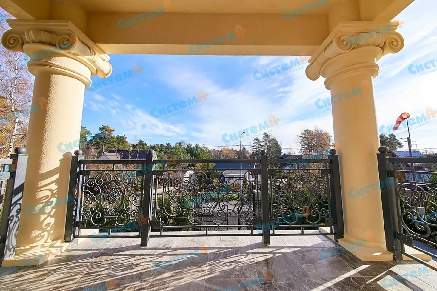 Декор загородного дома пенополистиролом Декор загородного дома пенополистиролом